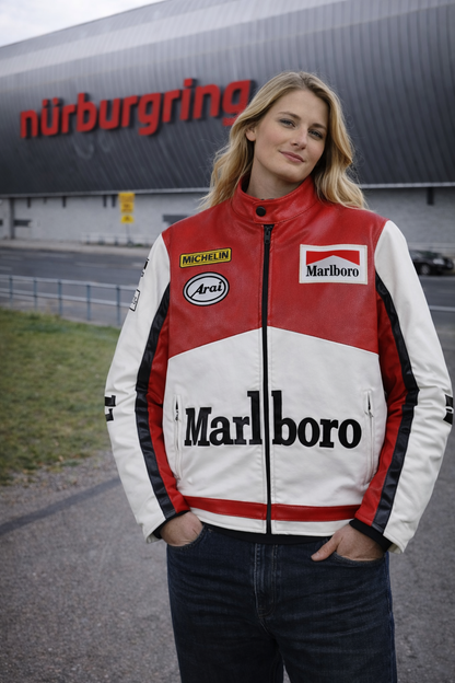 Chaqueta de cuero White Edition