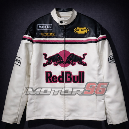 Chaqueta de cuero Red Bull PinkBlack