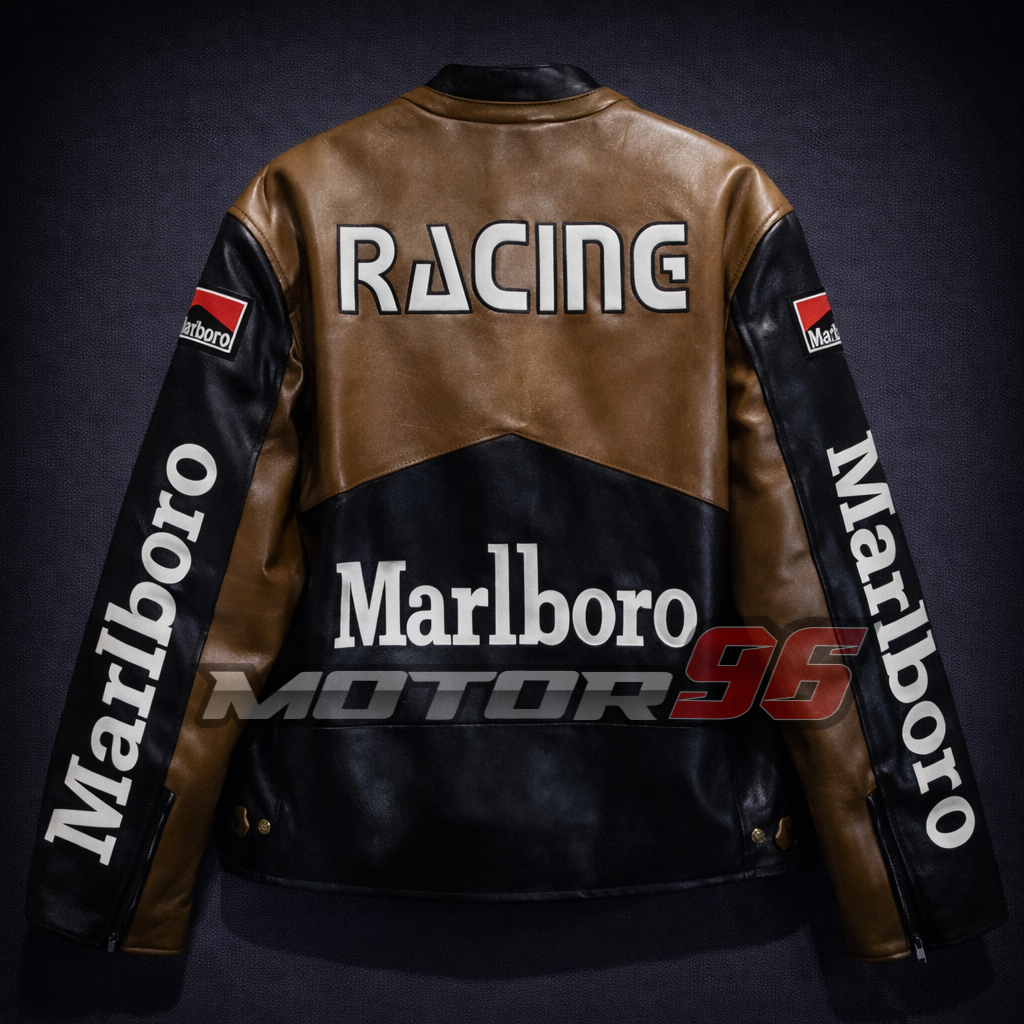 Chaqueta de cuero Marlboro Brown Edition