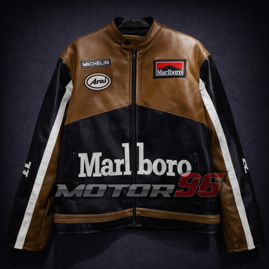Chaqueta de cuero Marlboro Brown Edition