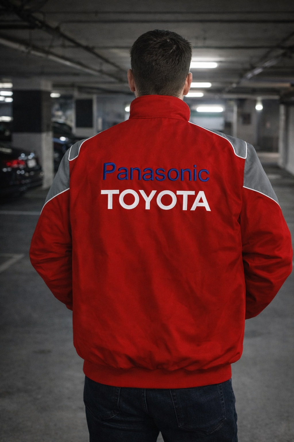 Chaqueta Racing Toyota Panasonic – Red & Grey Motorsport