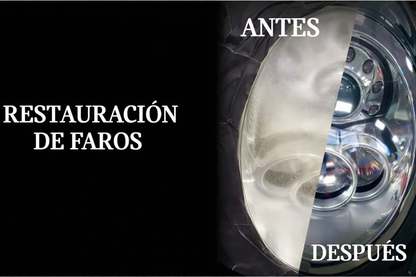 Kit de pulido para faros Renovador automático de faros Restauración de luces Limpieza del coche 300 ml