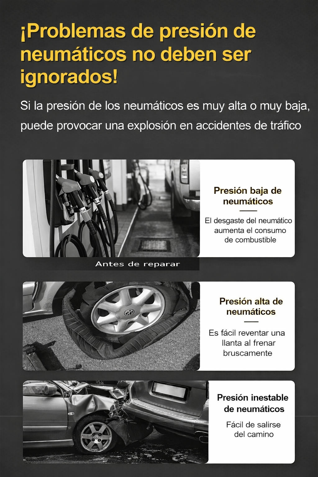 Bomba de aire inalámbrica para coche 150PSI Compresor eléctrico portátil Bomba inflador de neumáticos