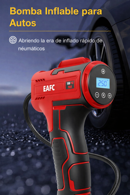 Bomba de aire inalámbrica para coche 150PSI Compresor eléctrico portátil Bomba inflador de neumáticos