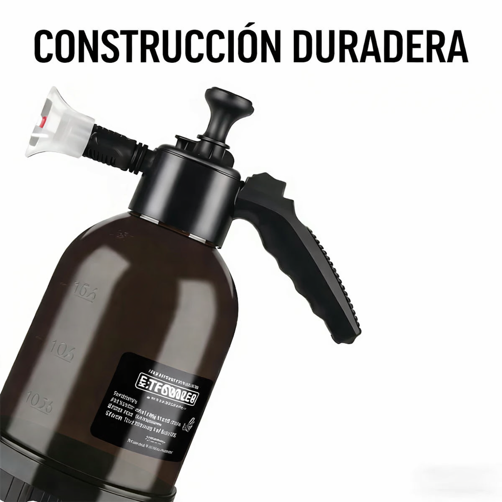 Bote pulverizador de espuma de 2 litros con válvula de alivio de presión para uso doméstico