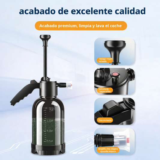 Bote pulverizador de espuma de 2 litros con válvula de alivio de presión para uso doméstico