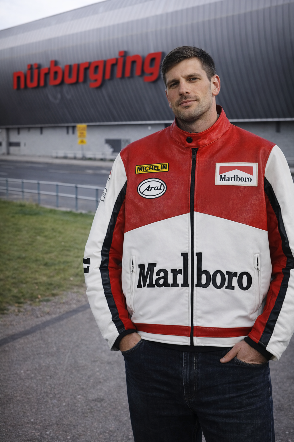 Chaqueta de cuero White Edition