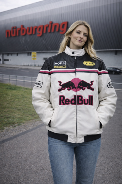 Chaqueta de cuero Red Bull PinkBlack