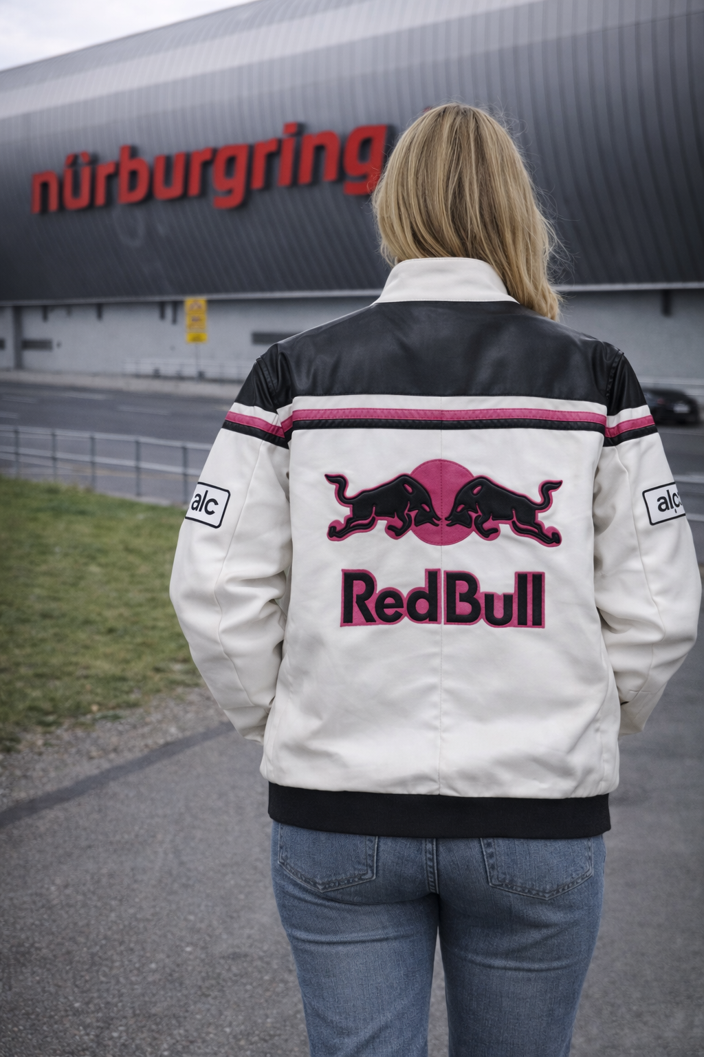 Chaqueta de cuero Red Bull PinkBlack