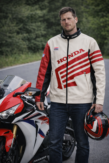 Chaqueta de cuero Honda Racing
